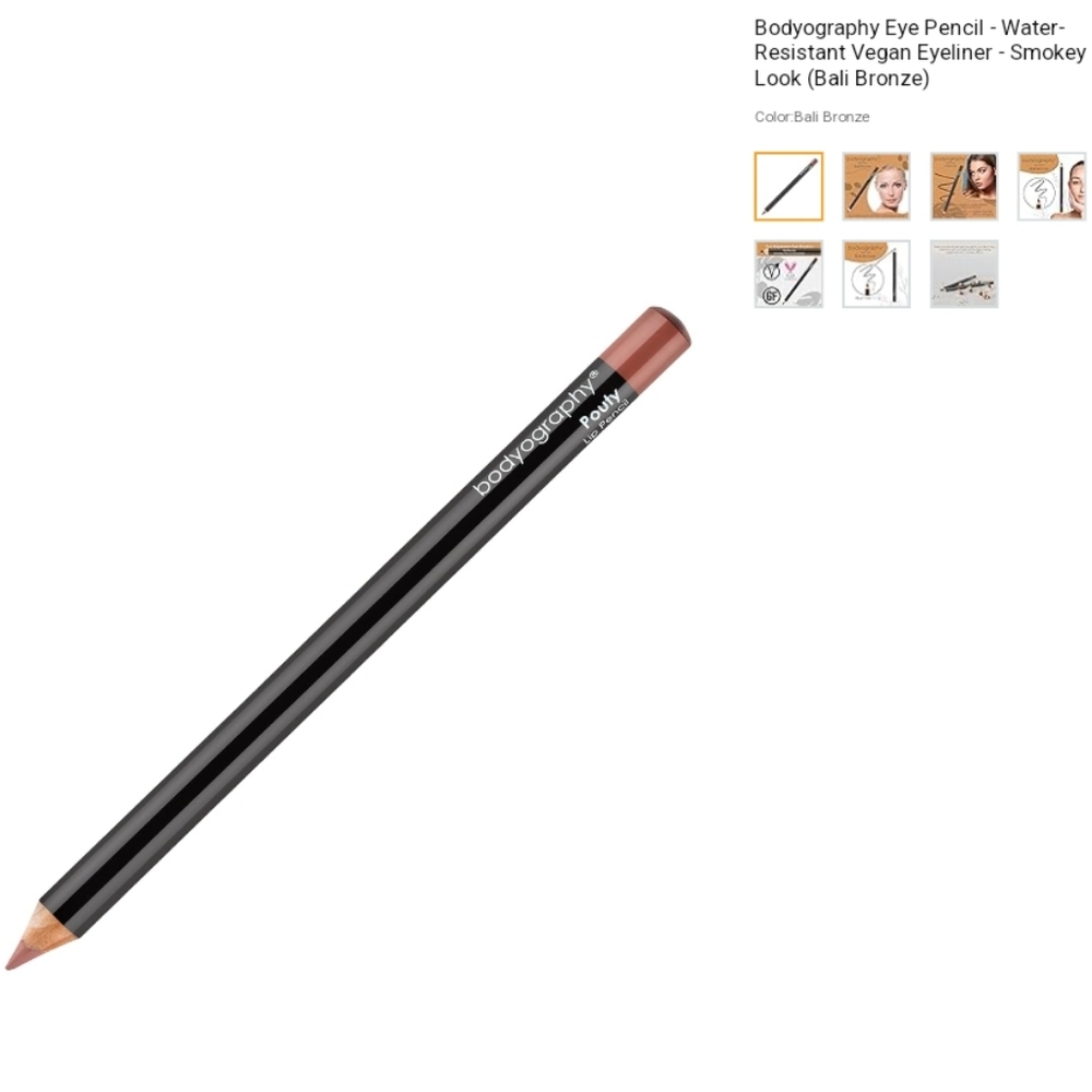 Bodyography® Eye Pencil - Water-Resistant Vegan Eyeliner -COLOR💚 (Bali Bronze)